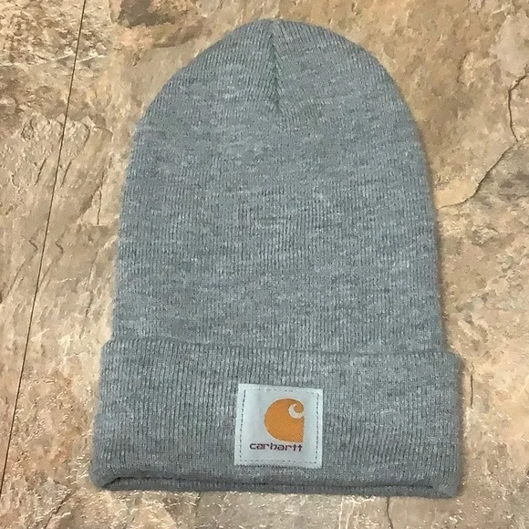 Carhartt Marled Gray Cuffed Beanie with Logo Patch Carhartt Men main image 2